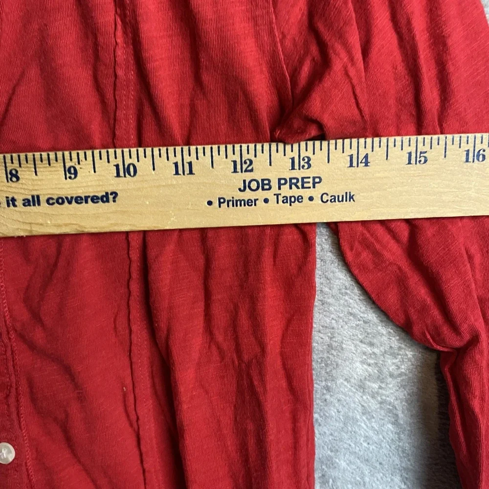 Abercrombie Kids Large Red Button-Up Lace Shoulder Shirt
